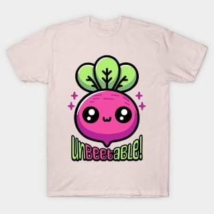 Unbeetable! Cute Beet Vegetable Pun T-Shirt